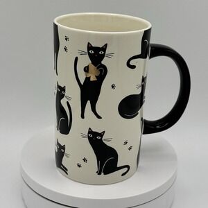 Kate Spade x Starbucks Black Cat Mug 12oz Bone Designer Coffee Cup